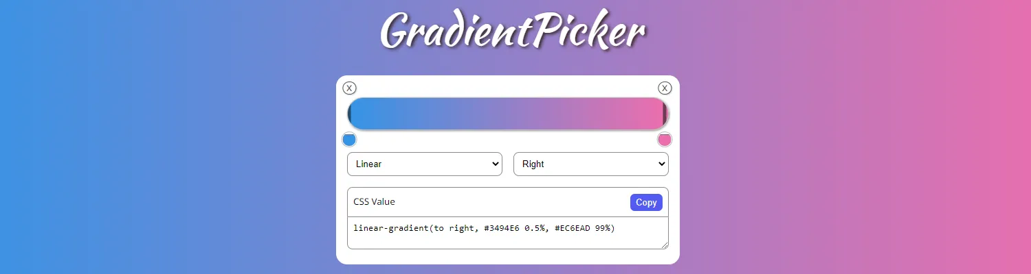 GradientPicker is a tool or programming library that allows you to create
