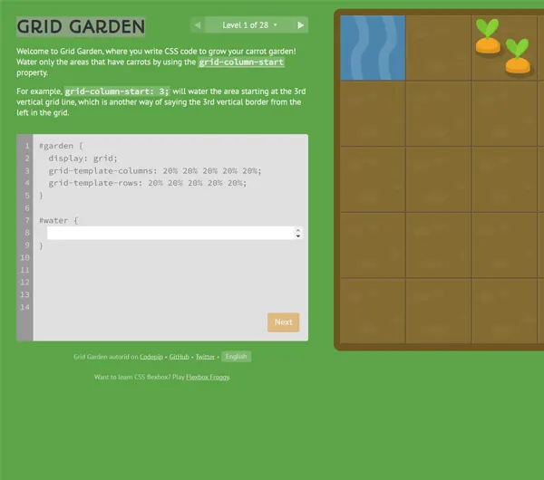 Grid Garden - interactive learning