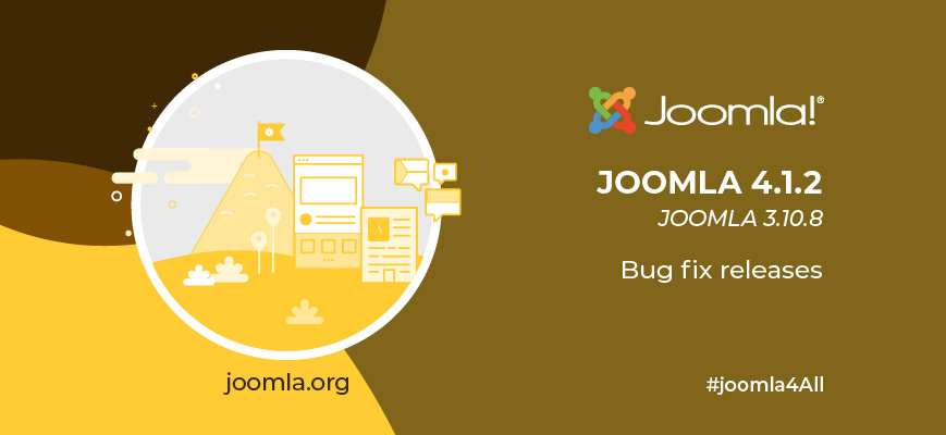 Joomla 4.1.2 promo image