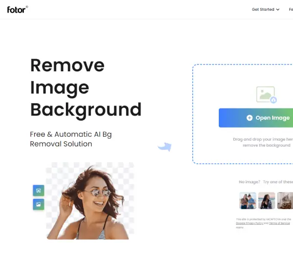 Fotor Background online remover