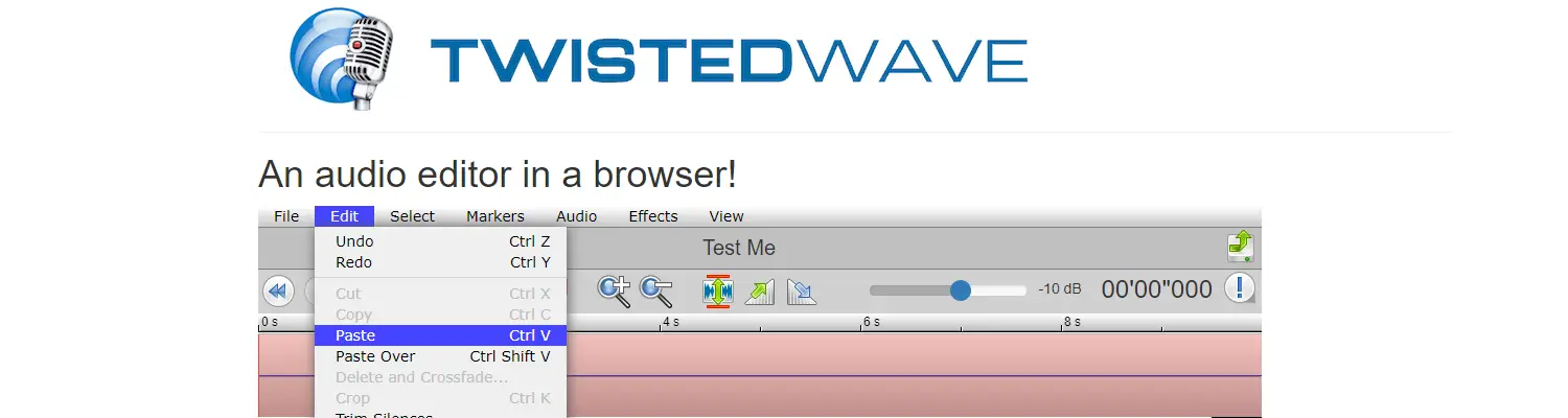 TwistedWave - sound online editor