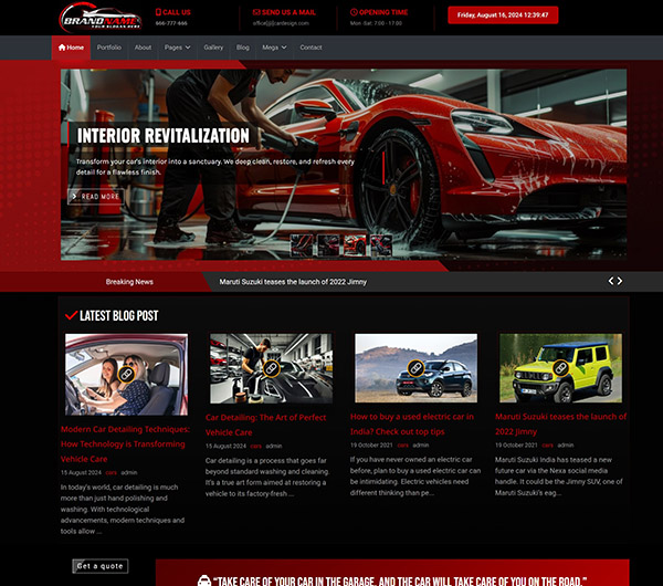 image joomla 4template car design