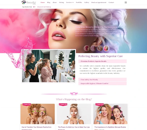 image joomla 4 template DD MAKEUP-STUDIO 123