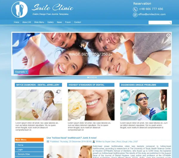 image joomla 3 template DD SMILECLINIC 58