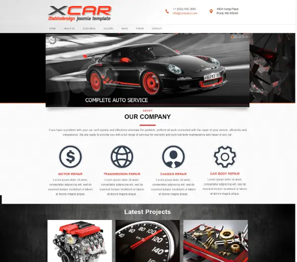 image joomla 3 template DD XCAR 97