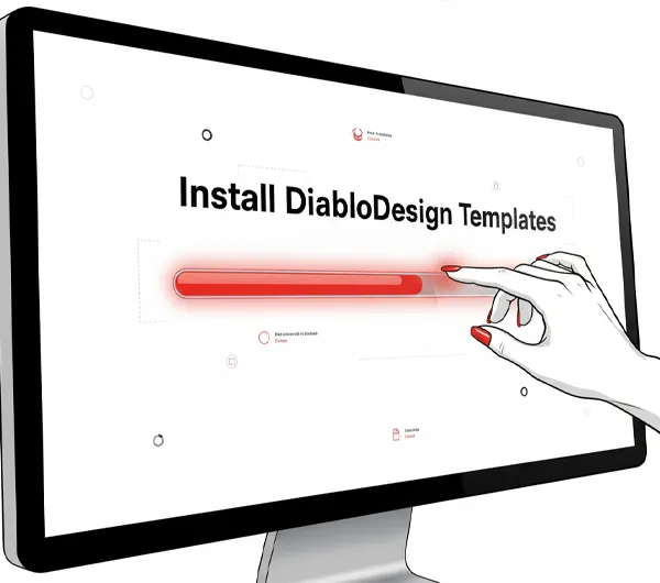 How to install a DiabloDesign template.
