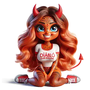 image mascot devil girl 
