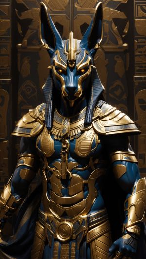 DreamShaper_v7_anubis_golden_armor_wrapping_around_his_muscula_3